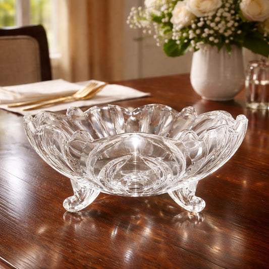 Lines Big Glass Bowl