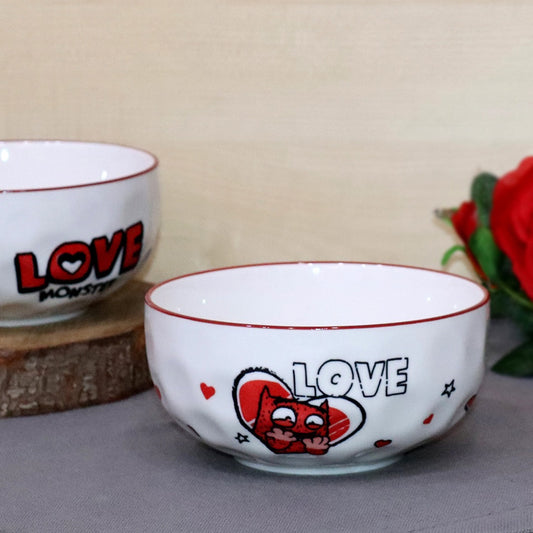 Love Monster Porcelain Bowl