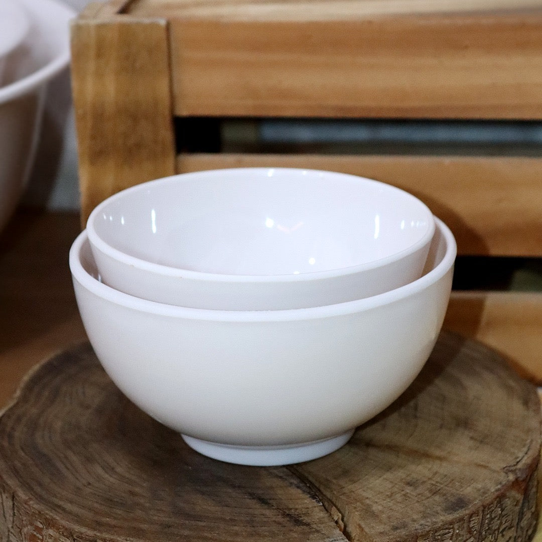 White Melamine Bowls Set