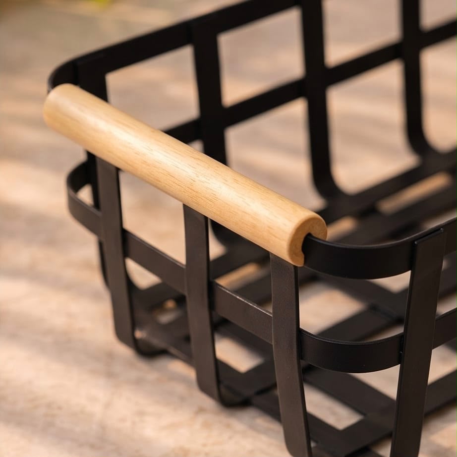 White Metal Storage Baskets Set (3pcs)
