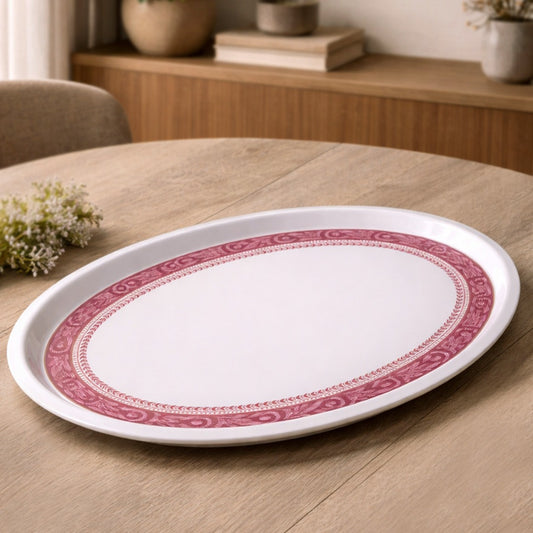 Bordeaux Melamine Oval Large Trays