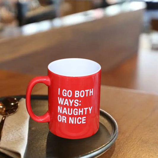 Naughty Or Nice Porcelain Mug