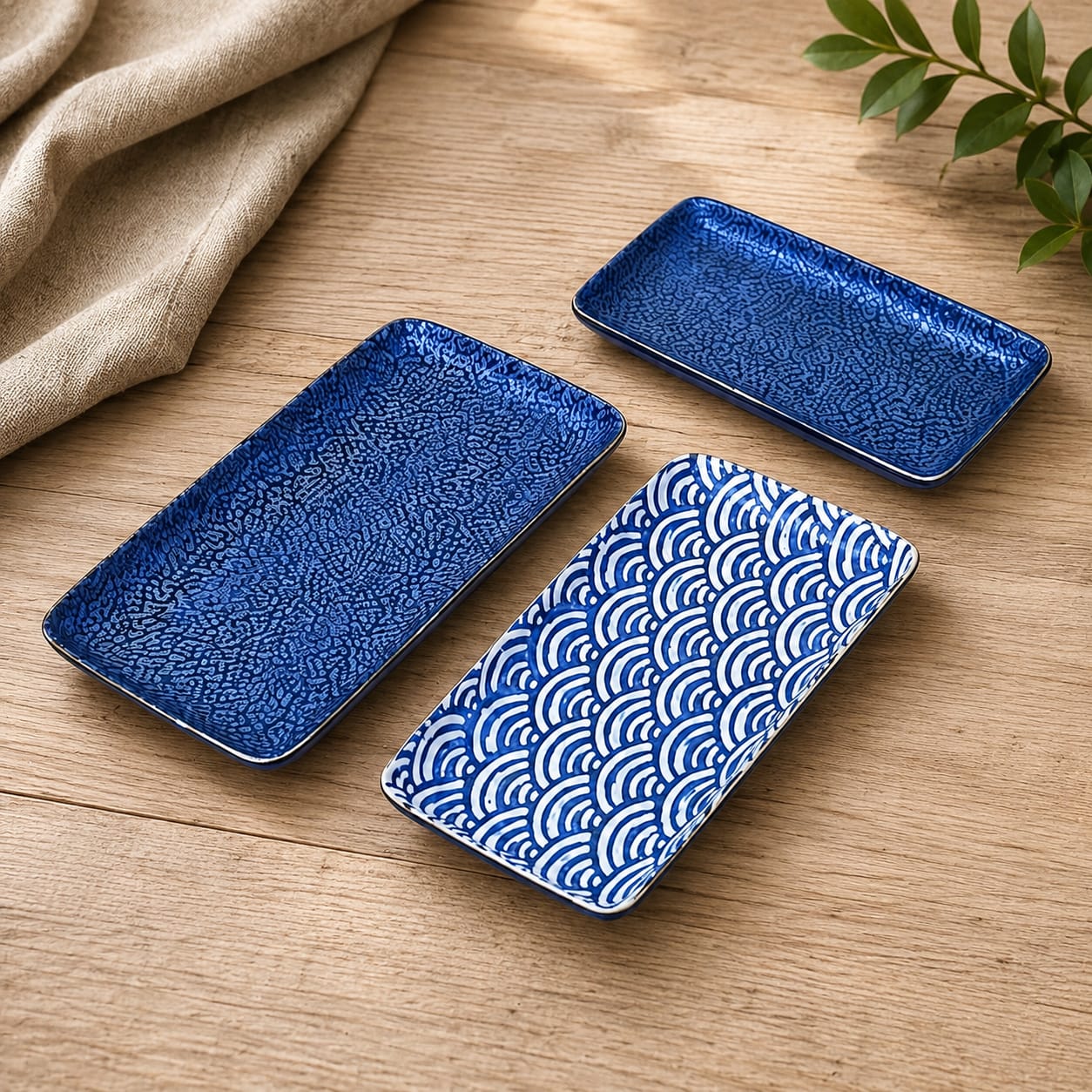Navy Blue Fine Porcelain Kitchenware Set (25pcs)