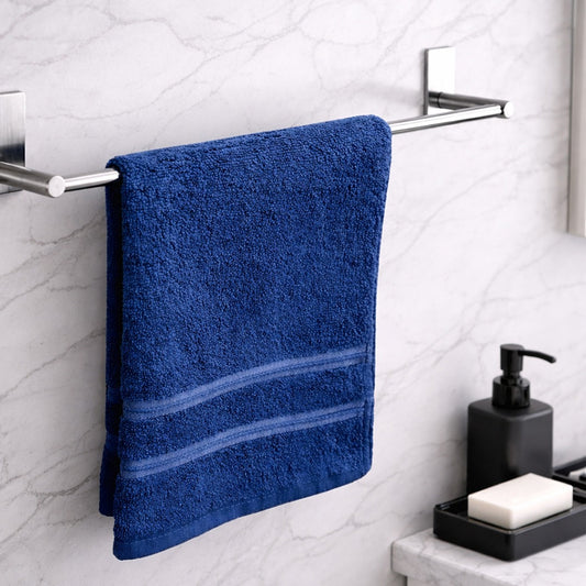 Navy Lines Cotton Towel