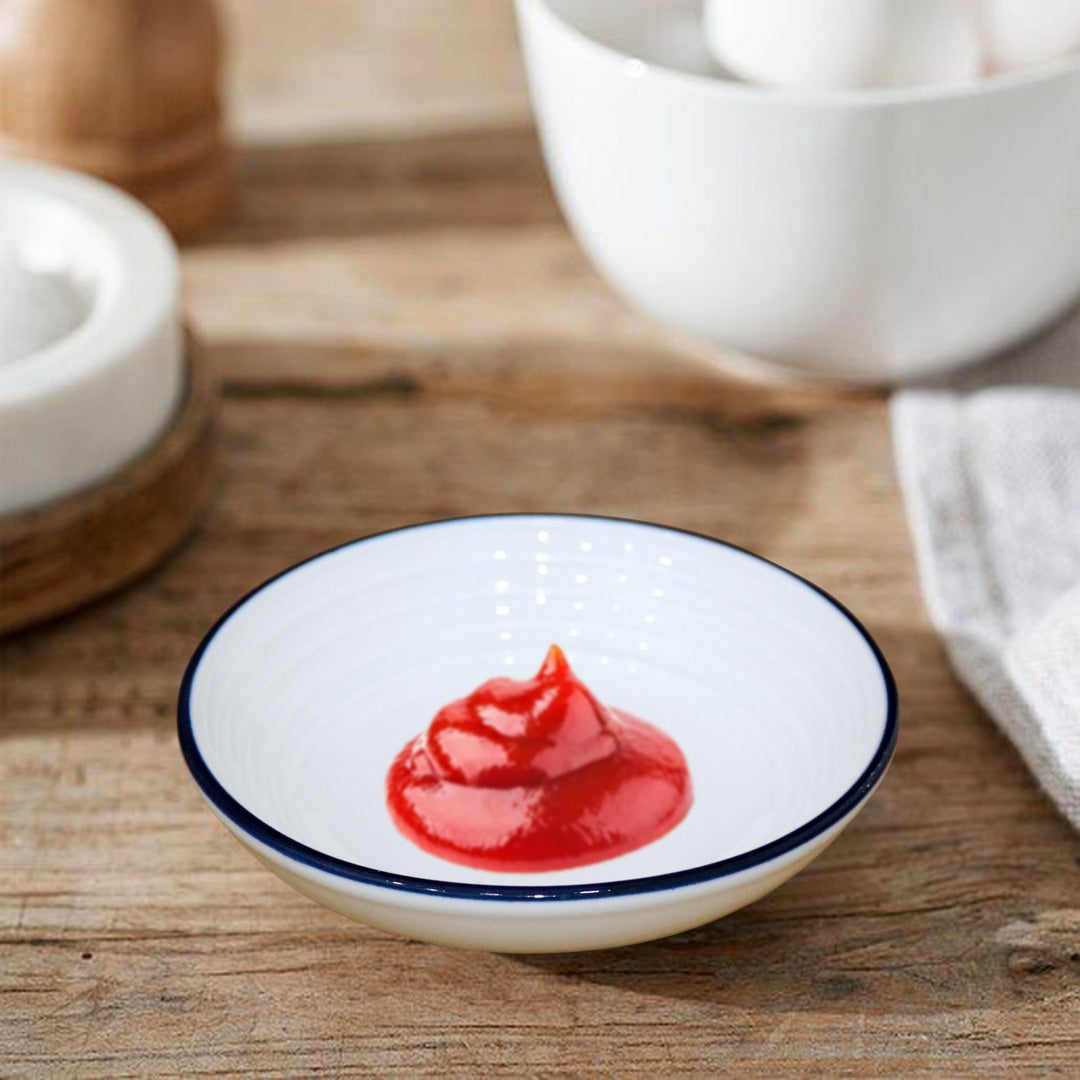 Navy Top Porcelain Saucer