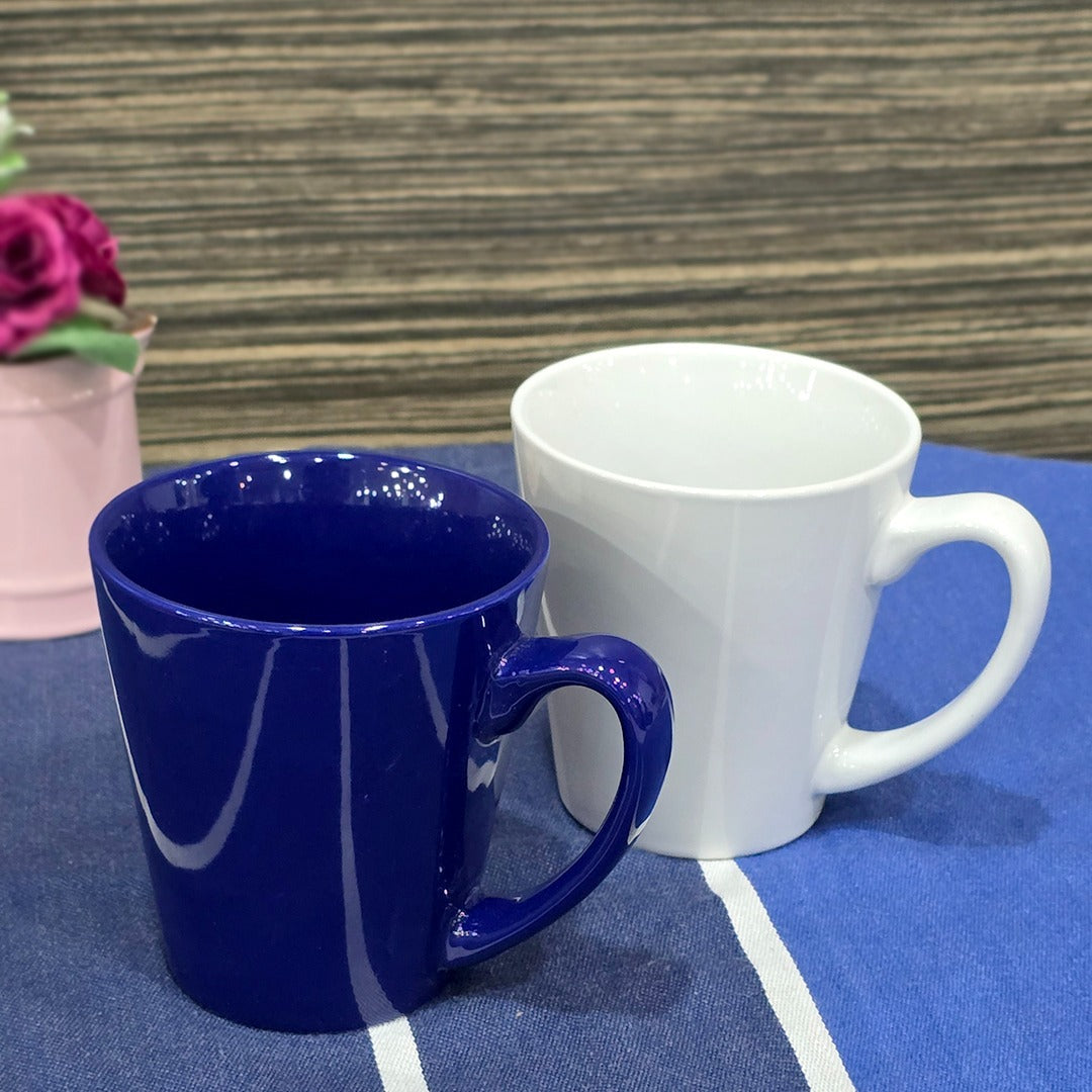 Navy & White Porcelain Mug