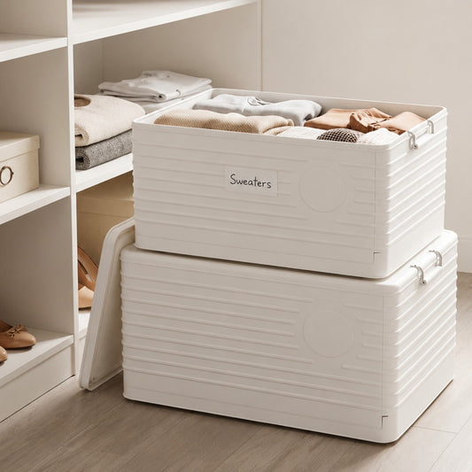 Plastic Storage Boxes with Wheels (Available in 2 sizes)
