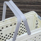 Rolling Plastic Storage Basket with Wheels