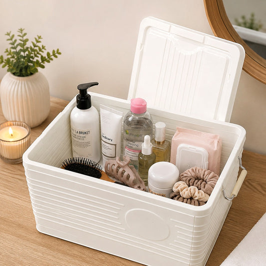 Plastic Storage Boxes with Wheels (Available in 2 sizes)