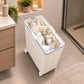 Rolling Plastic Storage Basket with Wheels