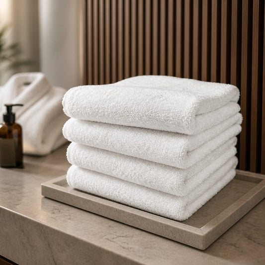 Off-white Thick Cotton Towel (45x90cm)