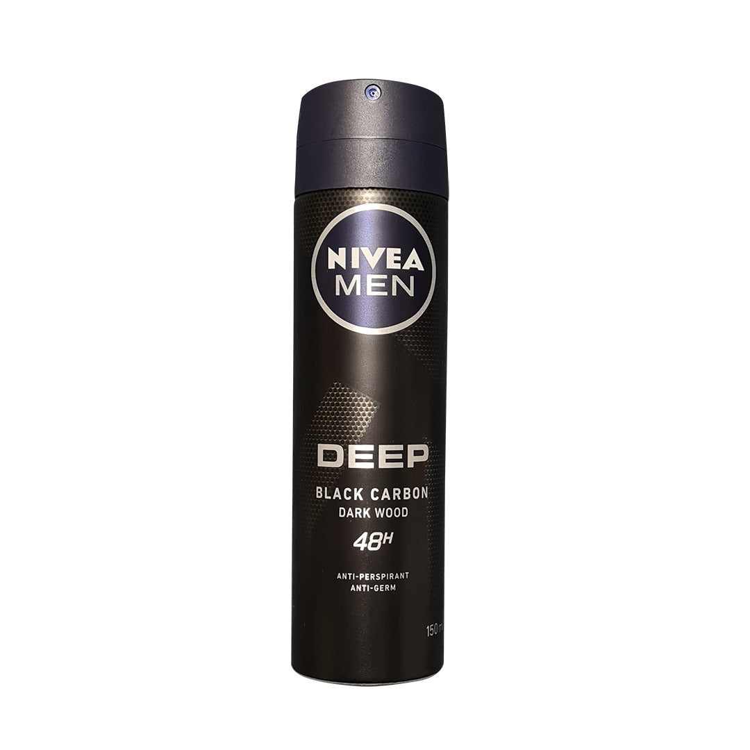 Nivea Men Deep Black Carbon Spray Deodorant 150ml