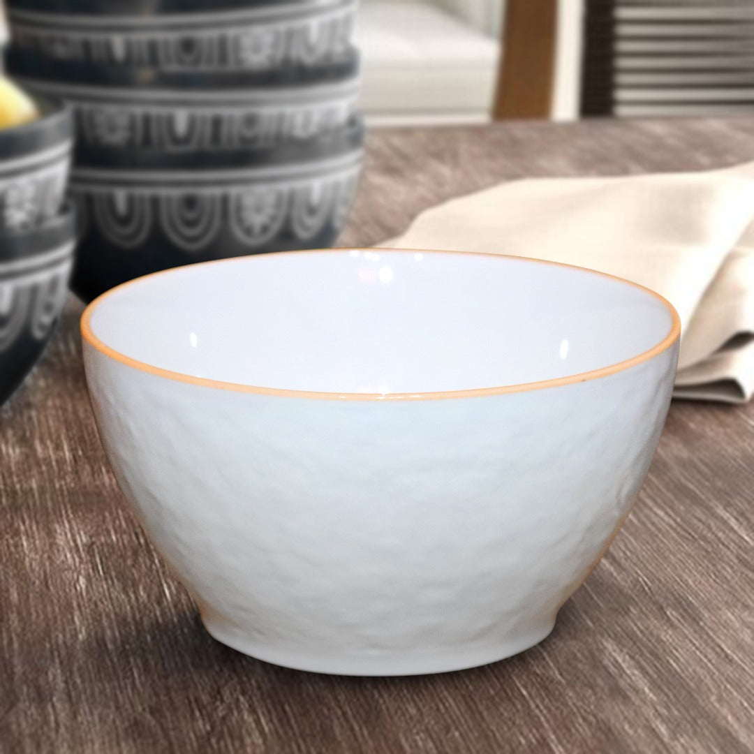 Orange Top Porcelain Bowl