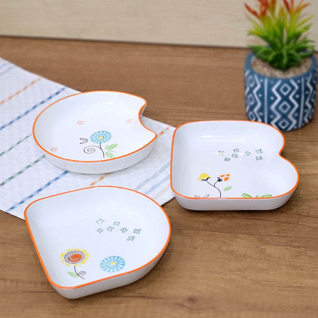 Orange Flower Porcelain Set