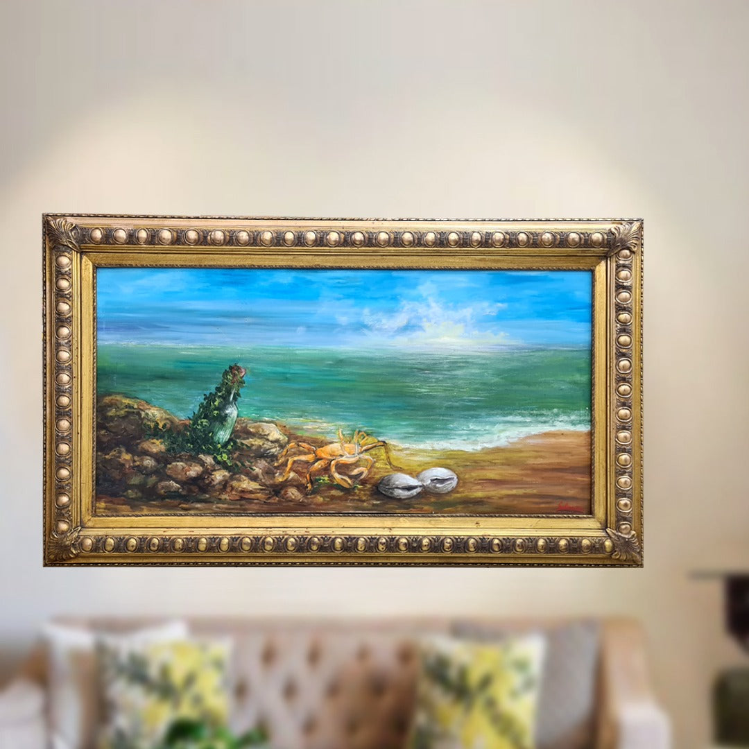 Beach Crab Painting Frame