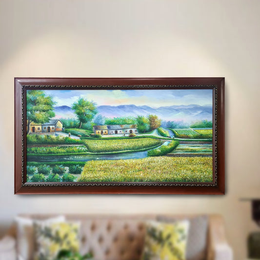 River Town Painting Frame