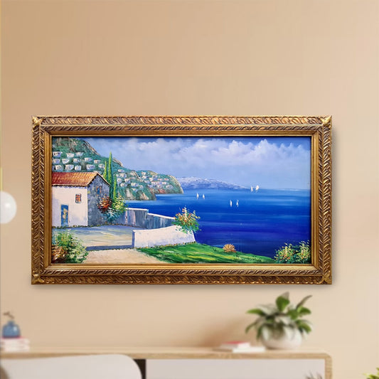 Beach Hut Painting Frame