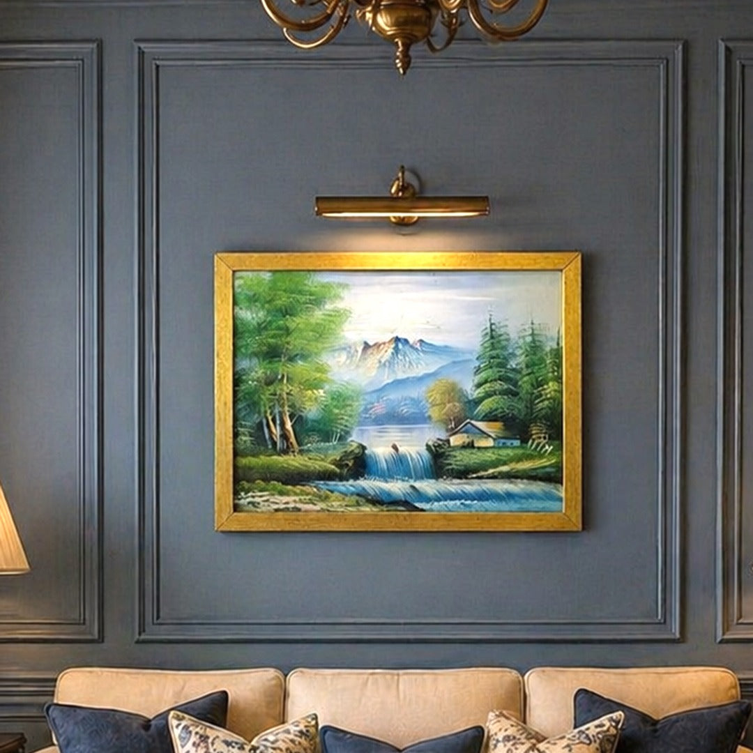 River Mountain Oil Painting
