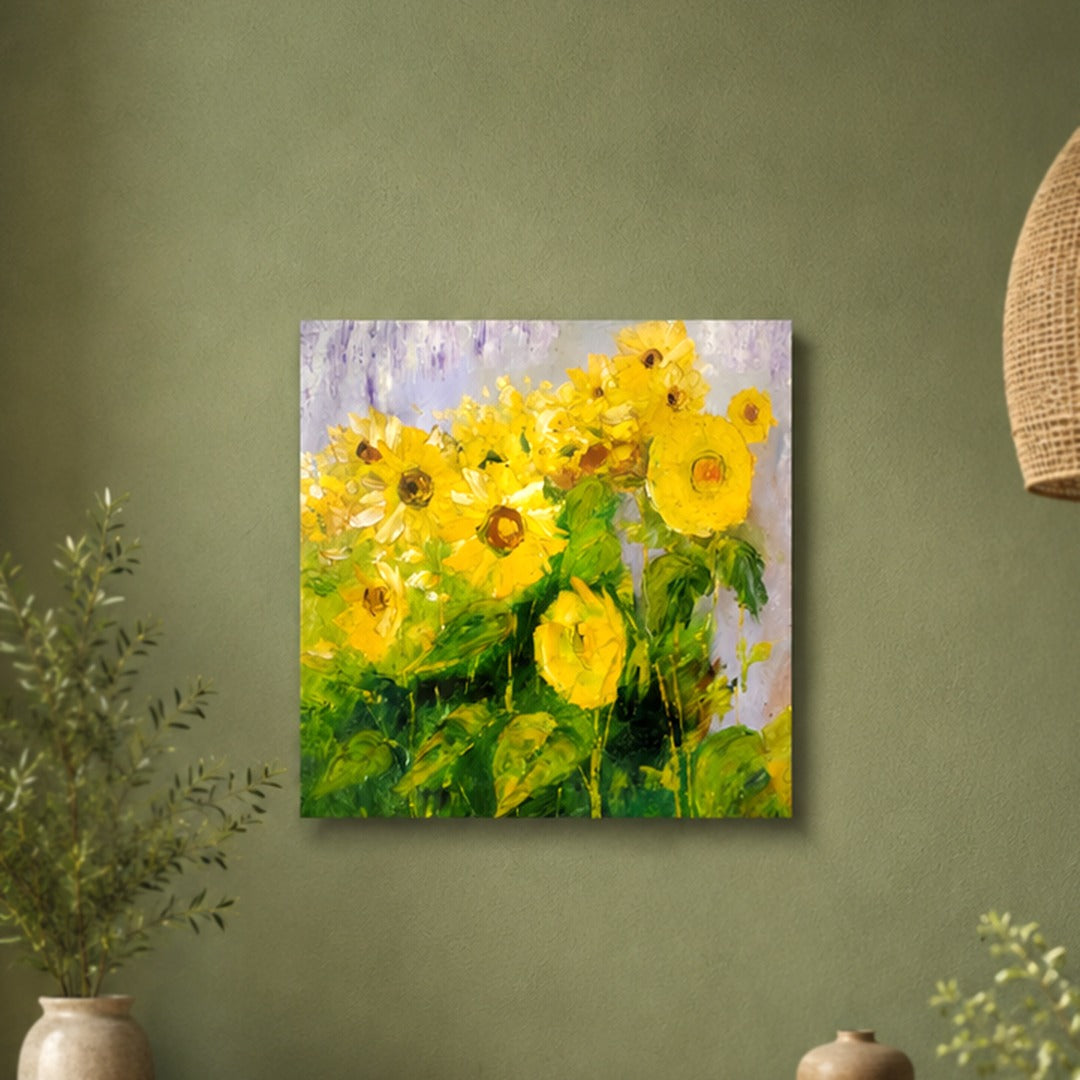 Yellow Flowers Oil Painting