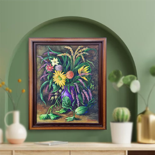 Flower Vase Painting Frame
