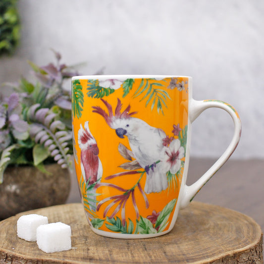 Colorful Birds Porcelain Mugs