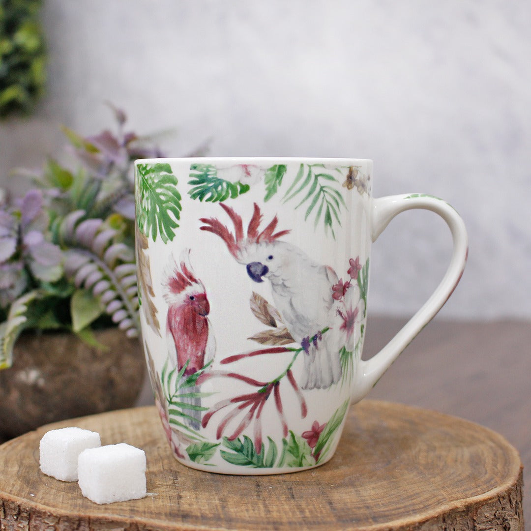 Colorful Birds Porcelain Mugs