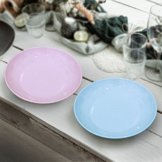 Pink & Blue Porcelain Plates