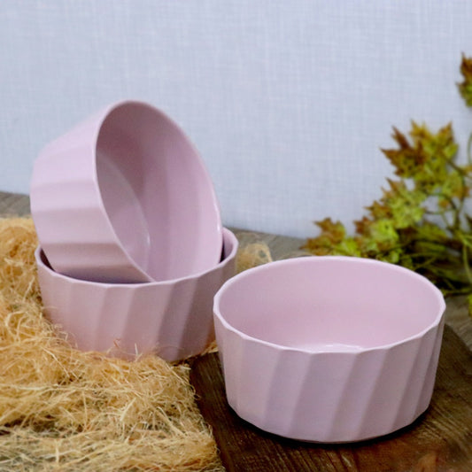 Pink Swirl Porcelain Bowl