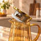 Golden Glass Pitcher & Cups Set (5pcs)