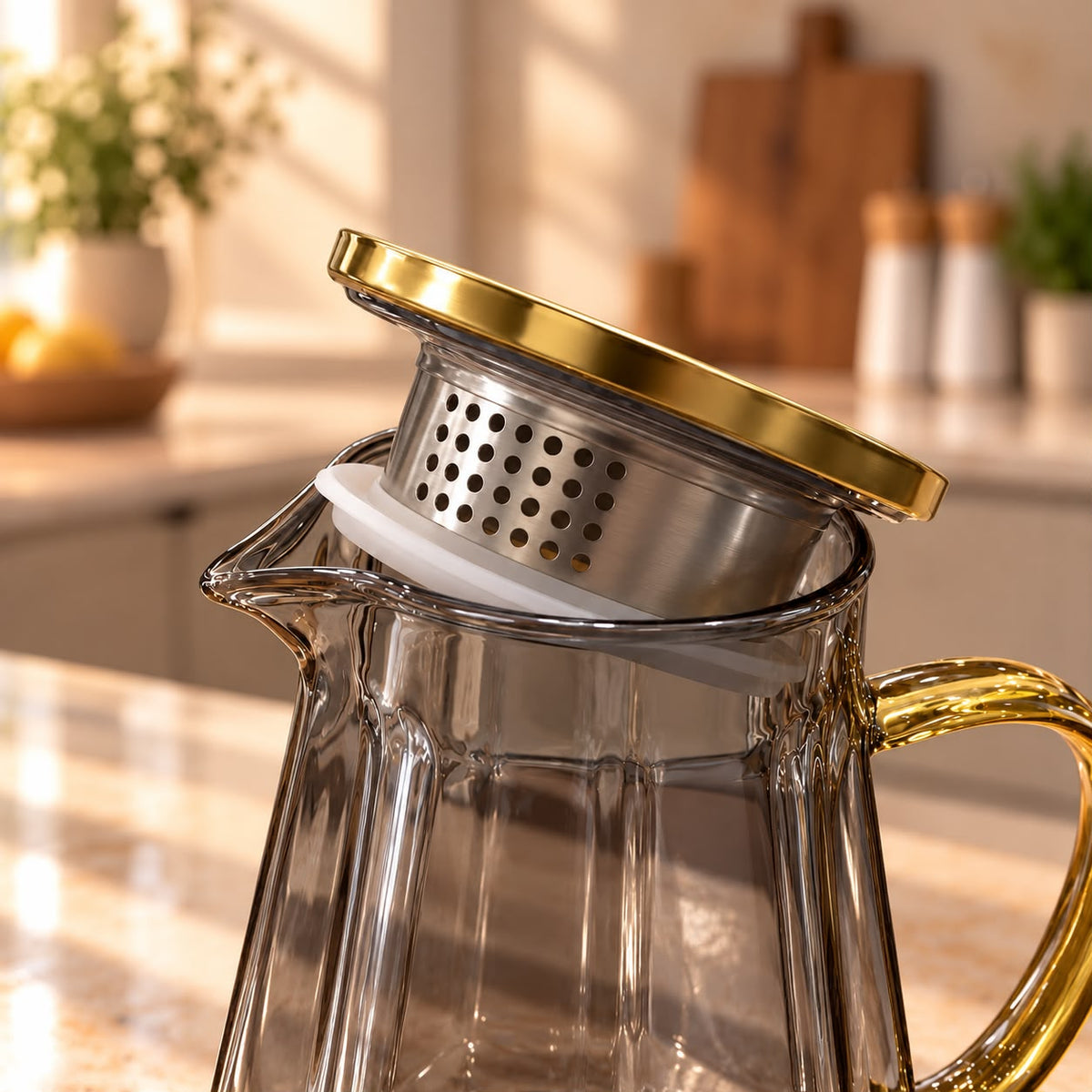Glass Pitcher & Cups Set (5pcs)