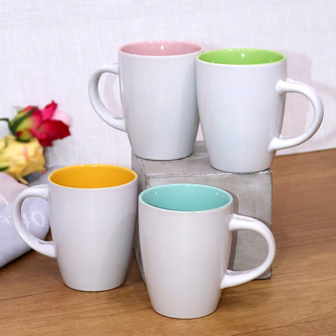 Colorful Plain Porcelain Mugs