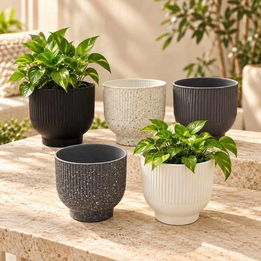 Plastic Plant Pots (Available in 5 colors)