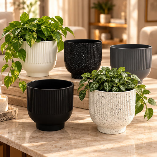 Plastic Big Plant Pots (Available in 5 colors)