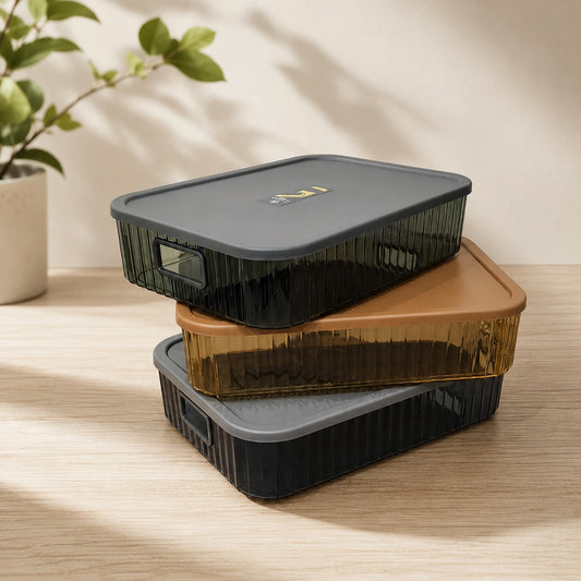 Plexi Storage Box with Lid (Available in 3 colors)
