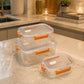 Plexi Rectangle Food Containers Set (Available in 3 colors)