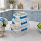 Plexi Rectangle Food Containers Set (Available in 3 colors)