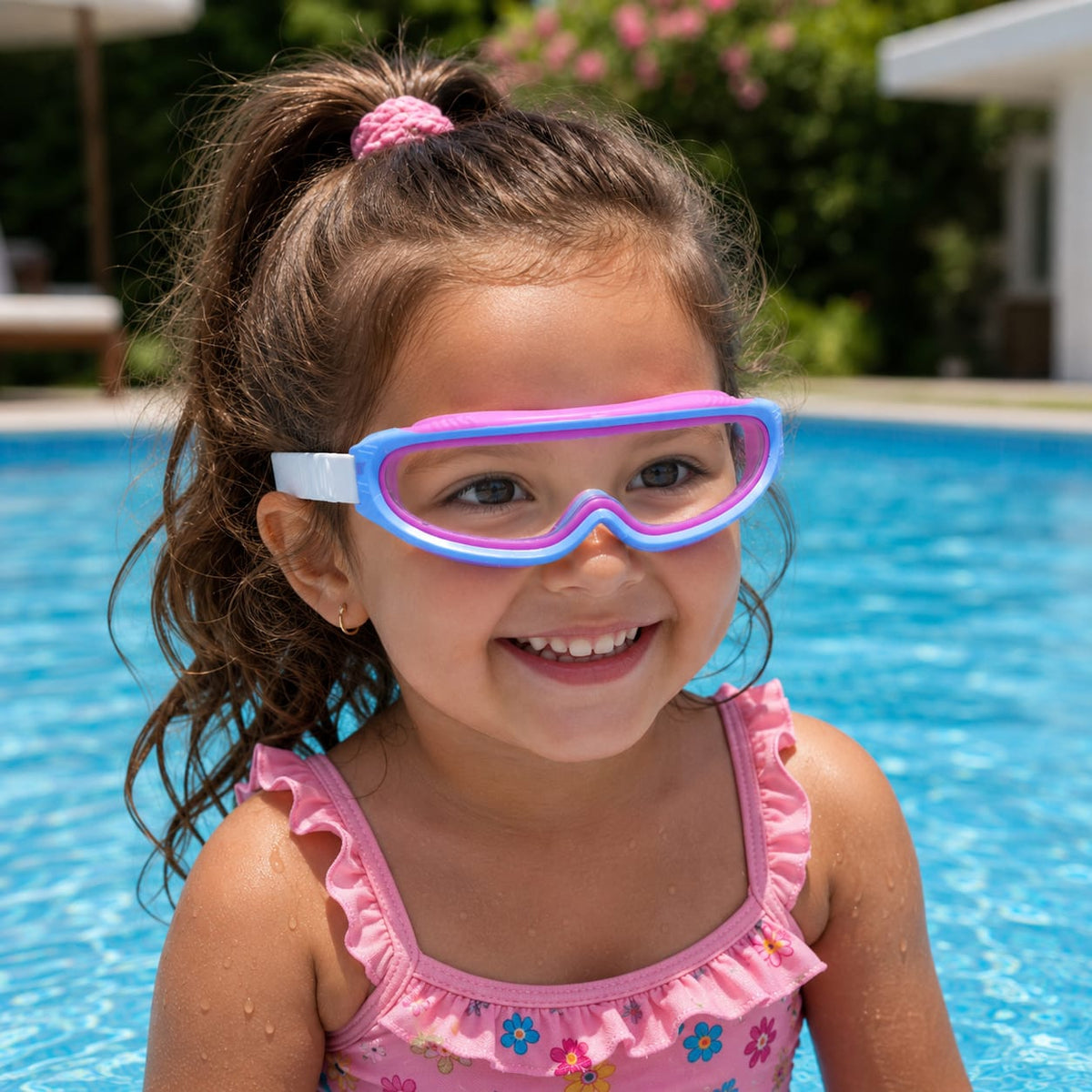 Proswim Pink & Blue Swimming Goggles (Ages 5-10y)