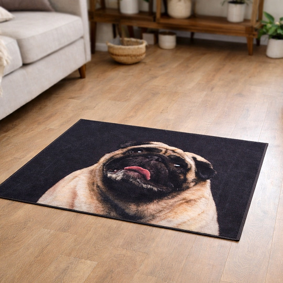 Pug Dog Carpet (Available in 3 sizes)