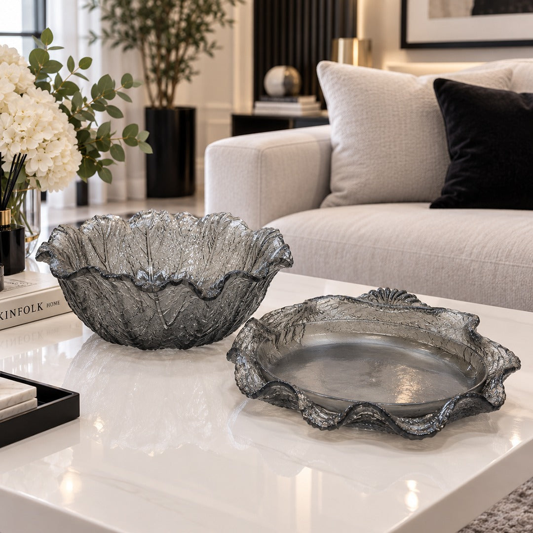 Decorative Resin Bowl & Plate