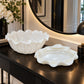 White Decorative Resin Bowl & Plate