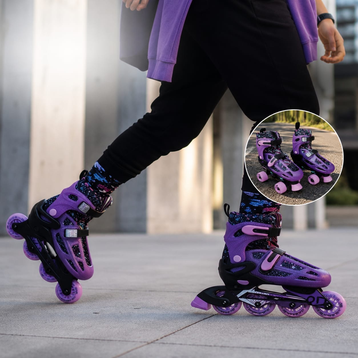 2in1 Interchangeable Roller Skates