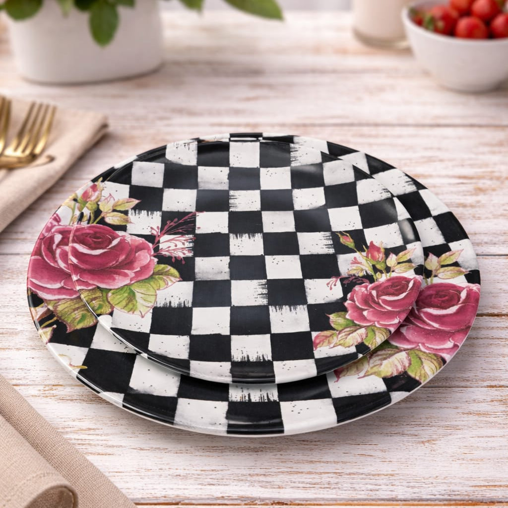 Roses Porcelain Plates