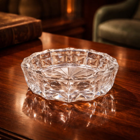 Round Glass Big Ashtray