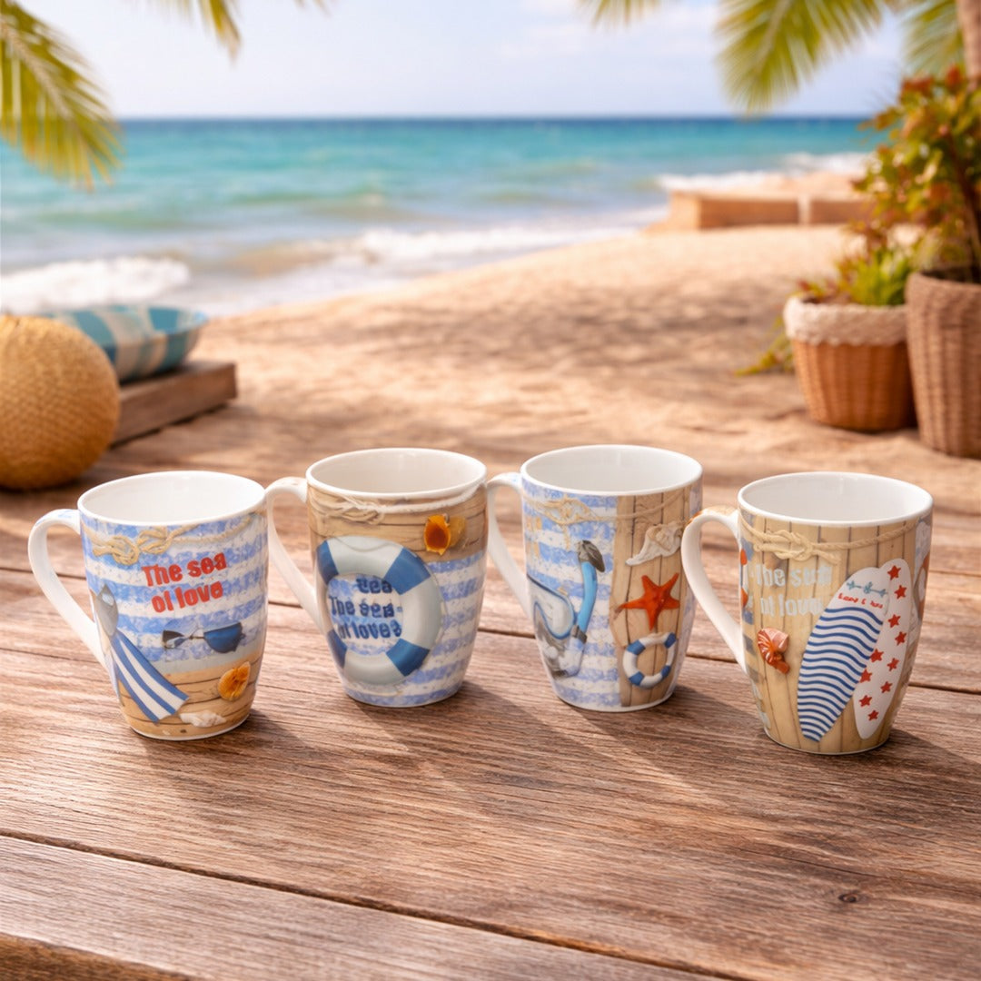 The Sea of Love Porcelain Mugs