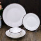 Silver Top Porcelain Set