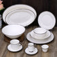 Silver Top Porcelain Set