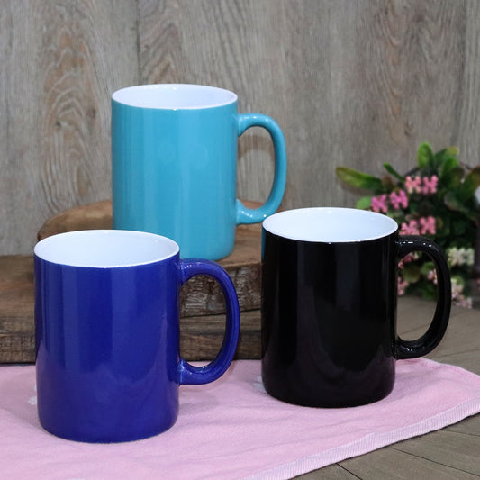 Simple Plain Porcelain Mugs