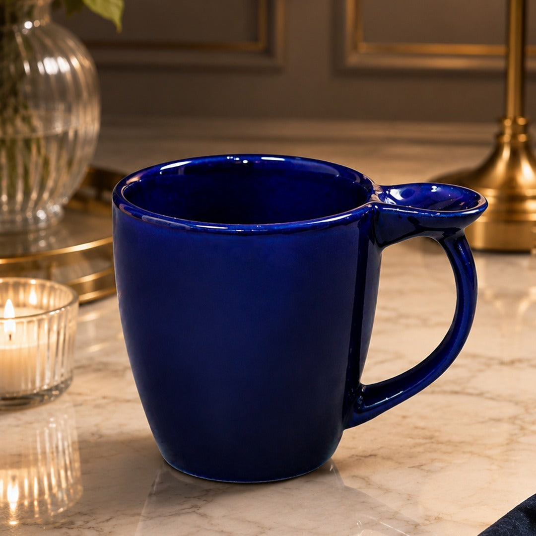 Small Navy Porcelain Mug