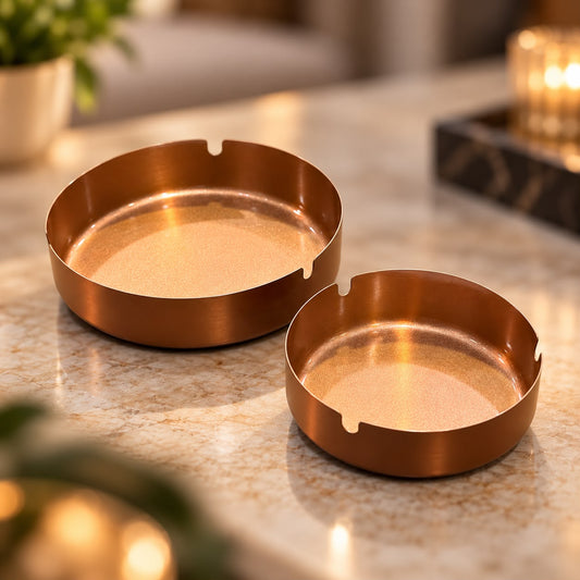 Stainless Steel Bronze Ashtrays (Available in 2 sizes)