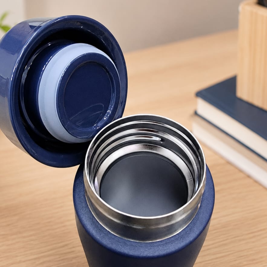 Navy Double Wall Stainless Steel Bottle 300ml